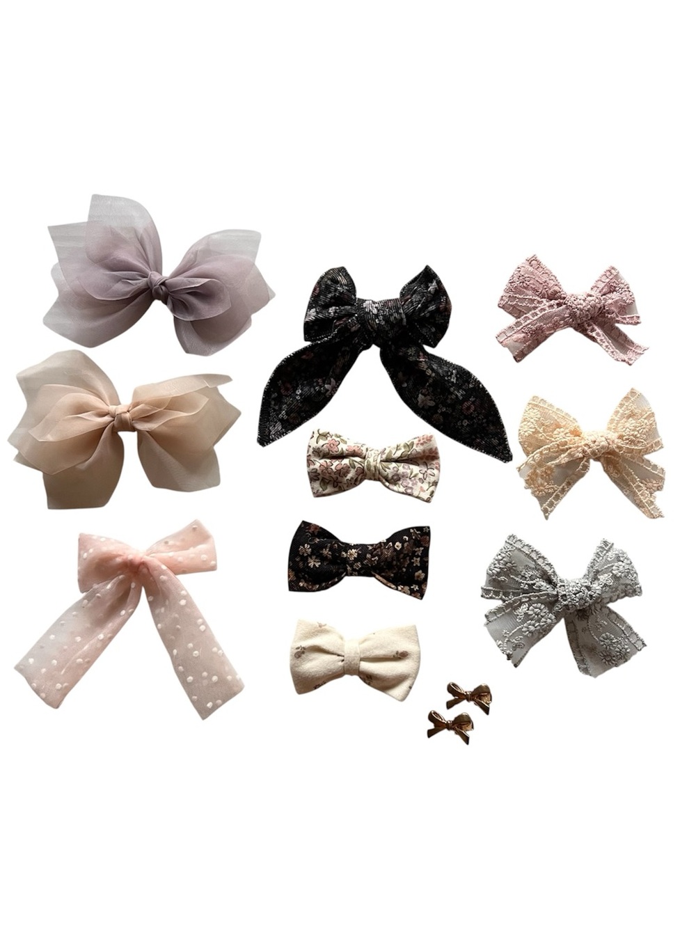 Assorted Girls Bow Hair Clips